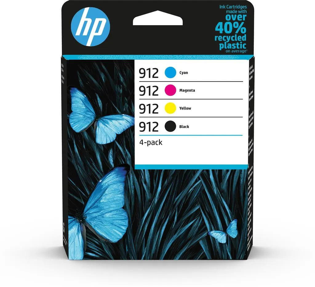 Cartuse HP 912 CMYK original combo pack pentru OfficeJet