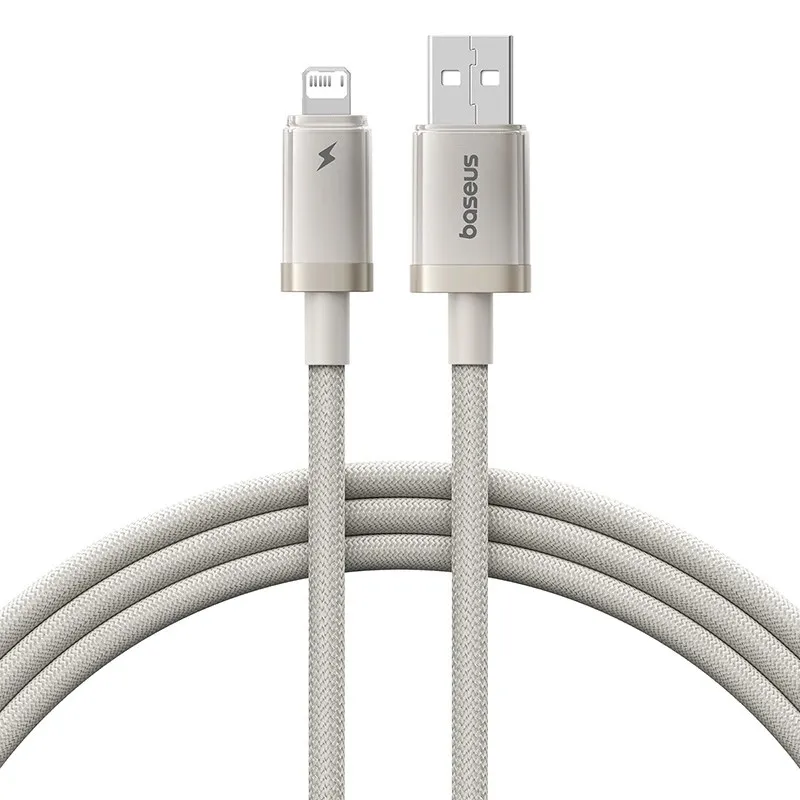 Cablu USB-C Baseus Titanium galben 2 metri braided