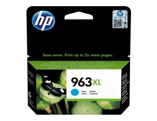 Cartus cerneala original HP 963XL cyan pentru imprimanta OfficeJet Pro