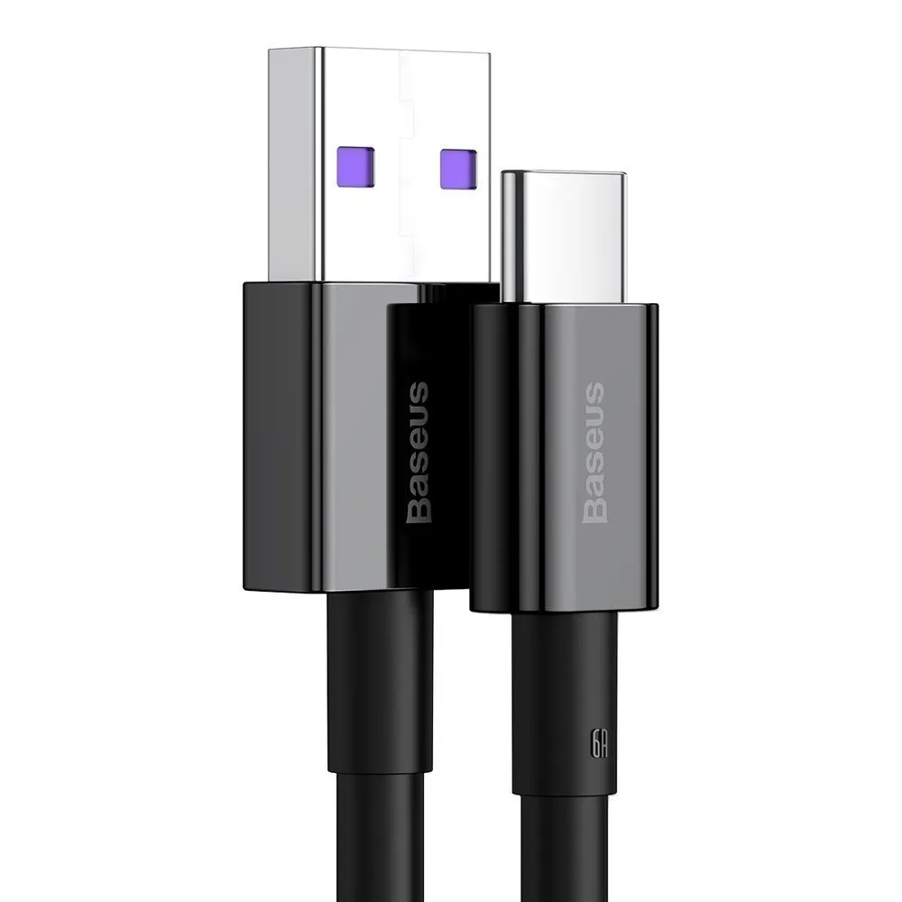 Cablu USB-C Baseus Superior 66W, negru, 1 metru