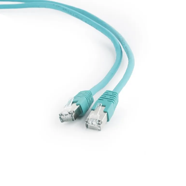 Cablu Patch Cord FTP Cat6 Gembird 0.5m verde ecranat