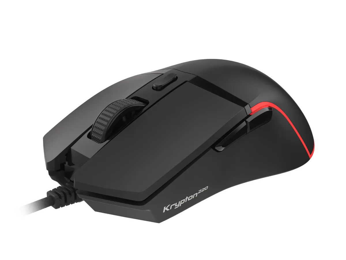 Mouse gaming Genesis Krypton 220 negru 6400 DPI
