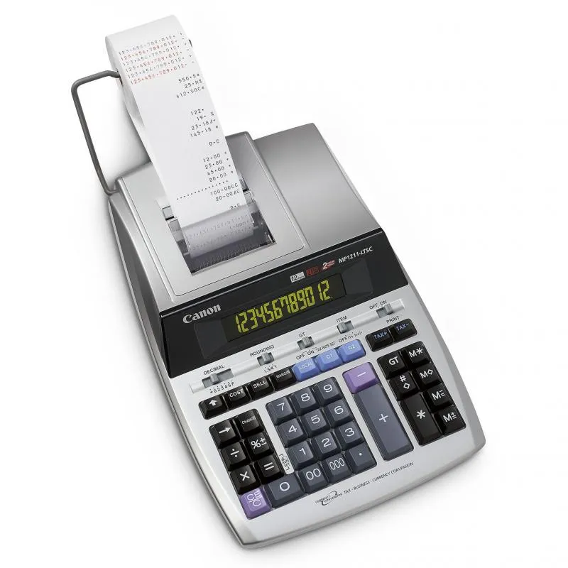 Calculator de birou Canon MP-1211LTSC alb cu 12 digiti