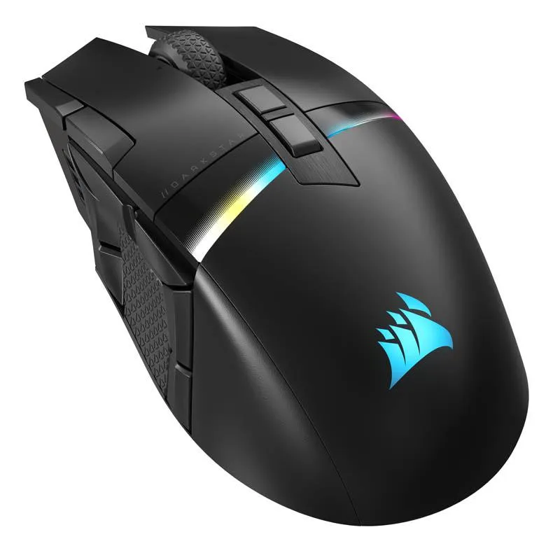 Mouse gaming wireless Corsair Dark Star negru cu design ergonomic