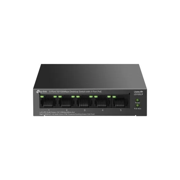 Switch TP-Link LS105LP 5 porturi metalic cu PoE