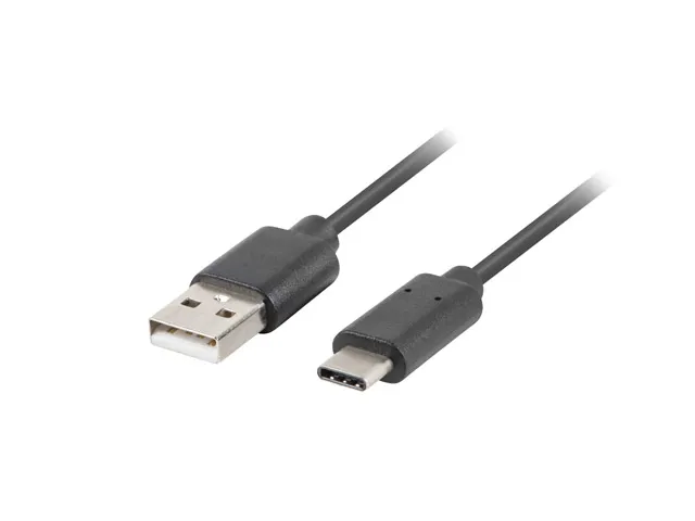 Cablu USB-C la USB-A 2.0 0,5m Lanberg negru