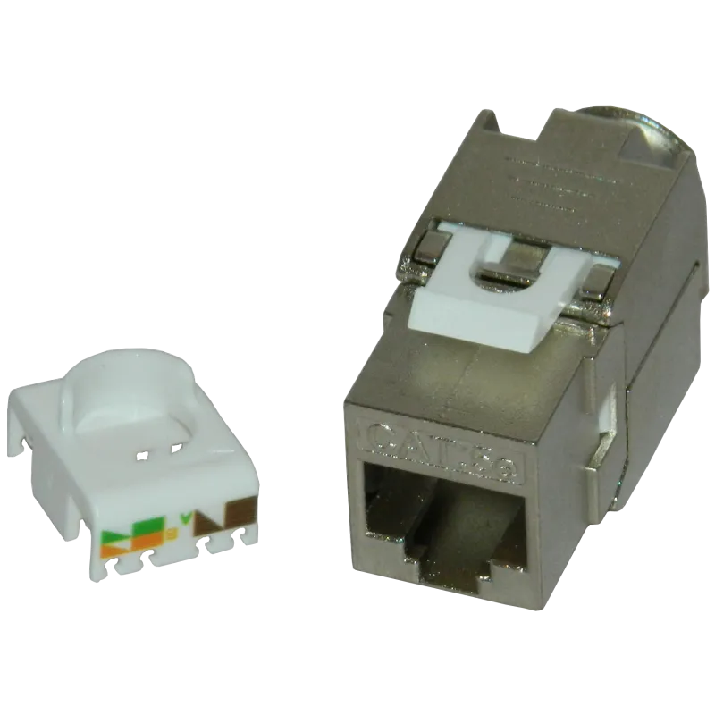 Conector Keystone Cat5e FTP toolless EMTEX pentru rețea
