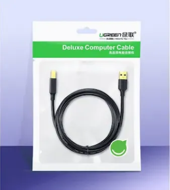 Cablu USB Ugreen pentru imprimantă 1m cu conectori auriți