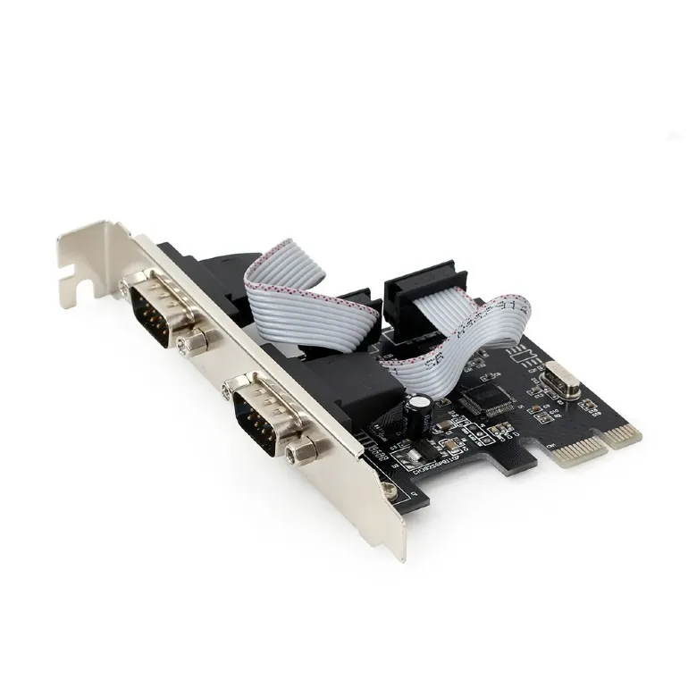 Adaptor Gembird PCI-Express 2 porturi seriale cu bracket low-profile SPC-22