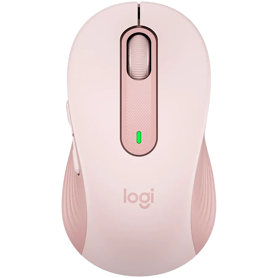 Mouse wireless Logitech Signature M650 L roz cu design ergonomic