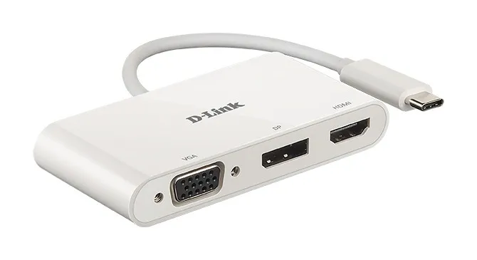 Splitter video D-Link DUB-V310 alb cu porturi VGA HDMI DisplayPort