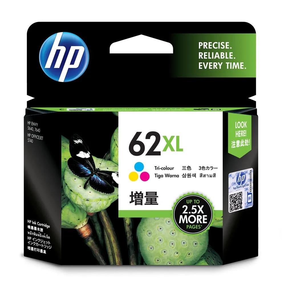 Cartus HP 62XL Color original pentru imprimante HP