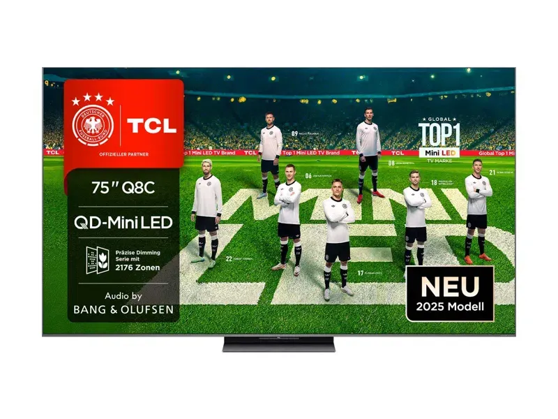 Televizor Mini LED 4K 75 inch TCL 75Q8C cu Quantum Dot