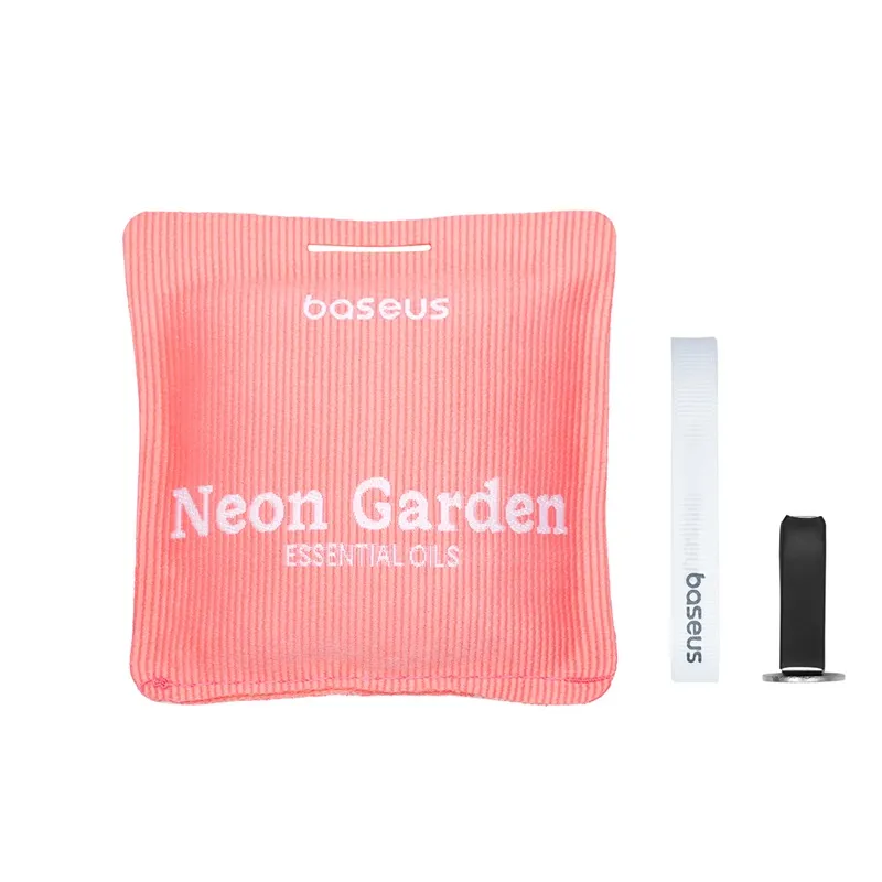 Odorizant auto Baseus Margaret Series roz Neon Garden 70x70mm