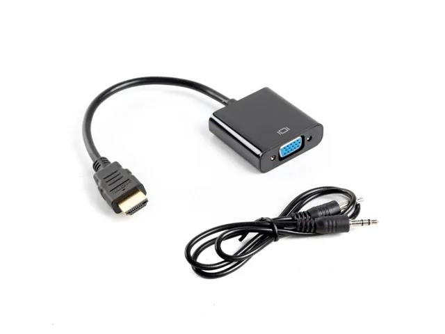 Adaptor HDMI VGA Lanberg cu conectori mascul femela