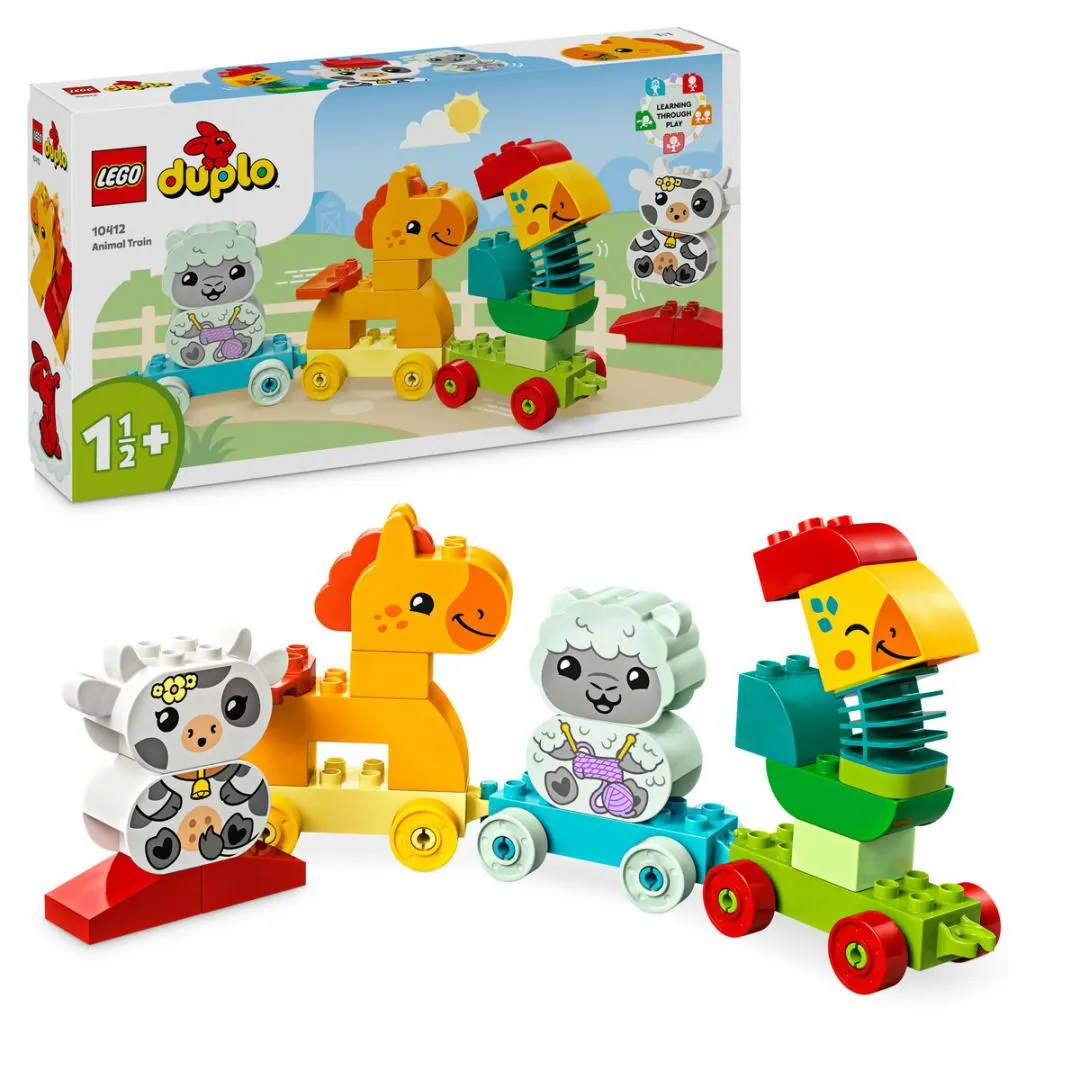 Tren cu animale LEGO DUPLO 10412 set complet colorat