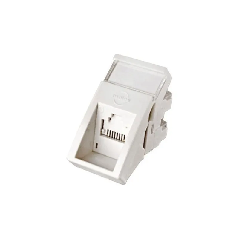 Conector RJ45 înclinat Cat.6 UTP PowerCat Molex alb compatibil Legrand