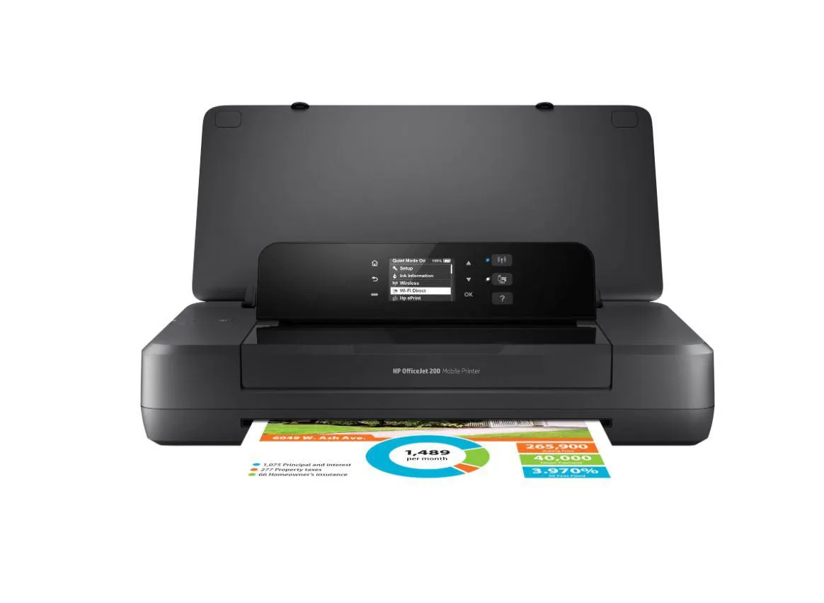 Imprimantă HP OfficeJet 200 color pentru birou mic