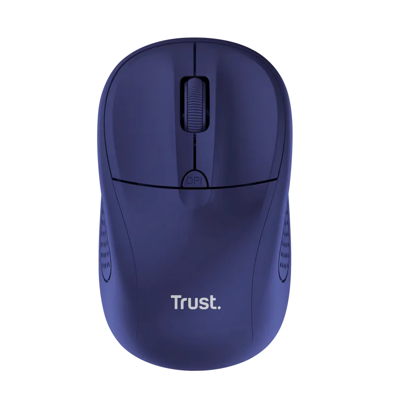 Maus wireless Trust 1600 DPI albastru cu design ergonomic