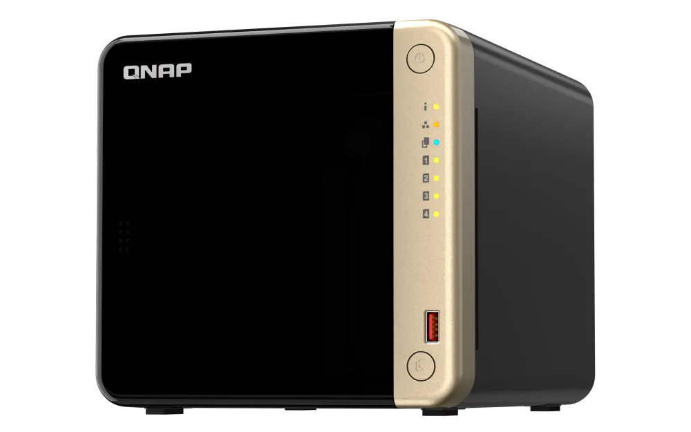 NAS QNAP TS-464 4 bay cu 8GB RAM stocare rețea profesională