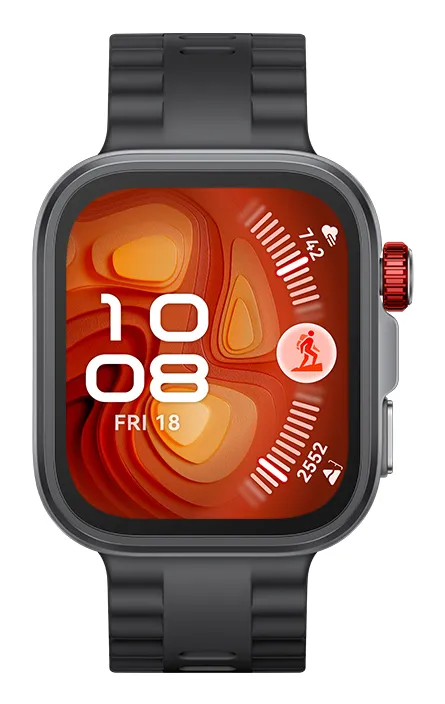 Smartwatch Huawei Fit 4 Pro negru cu ecran AMOLED 1.82 inchi