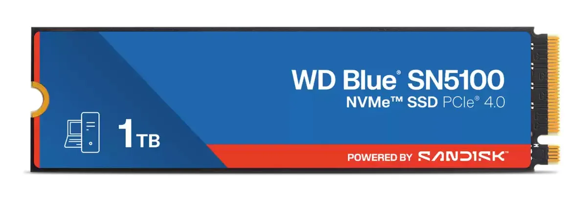 SSD WD Blue SN5100 1TB M.2 NVMe PCIe Gen4 7100 MBps