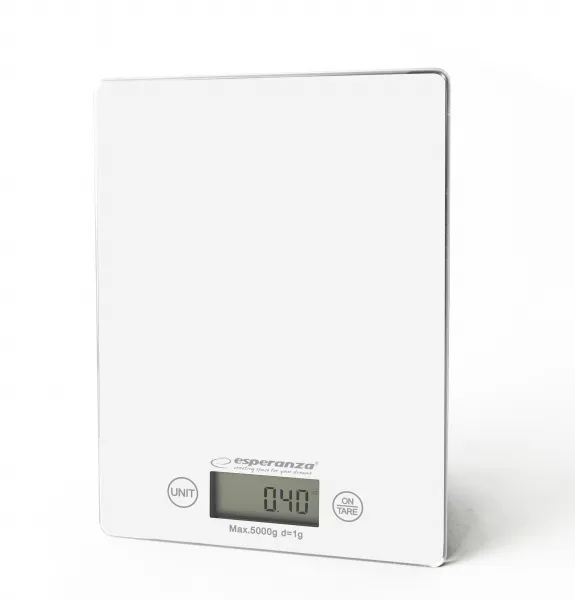 Cântar digital de bucătărie Esperanza Lemon 5kg culoare albă