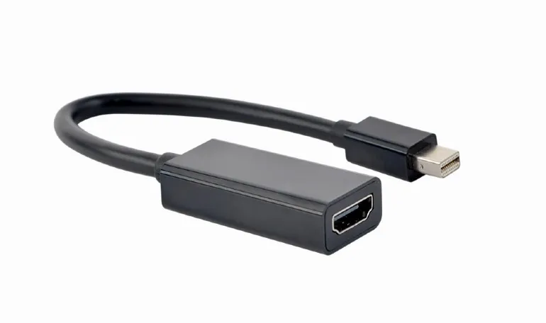Cablu adaptor DisplayPort HDMI SPACER negru 0,1m FullHD 60Hz