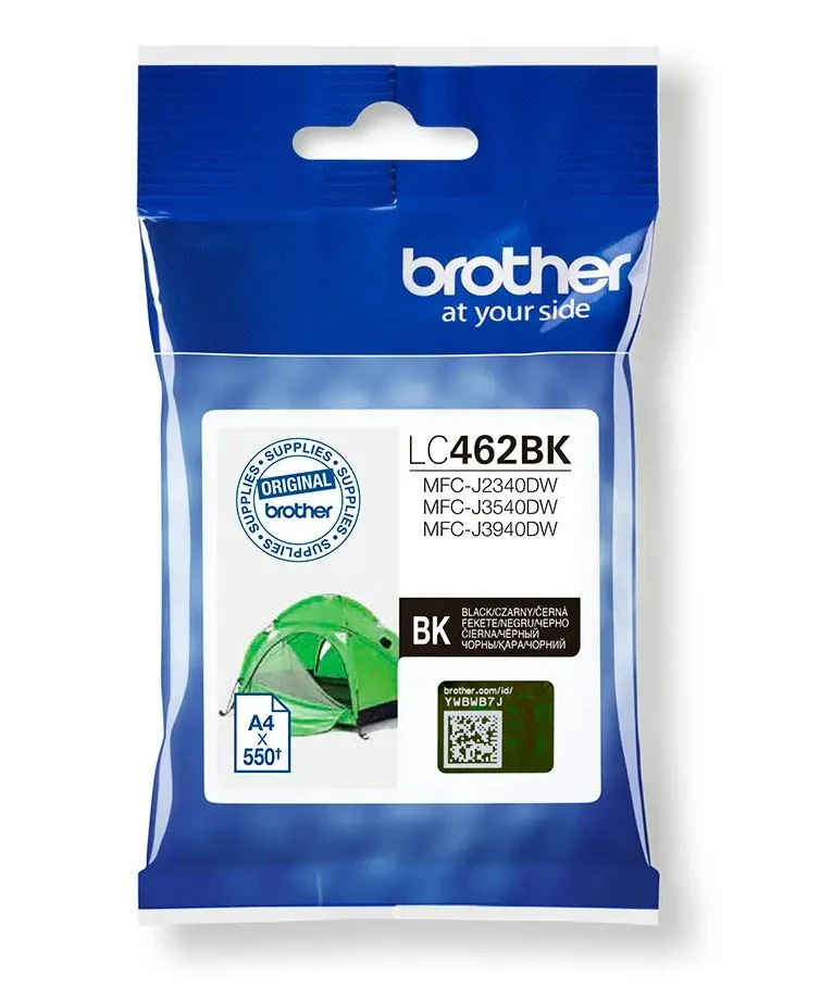 Cartus cerneală Brother LC462BK negru original pentru imprimante multifuncționale