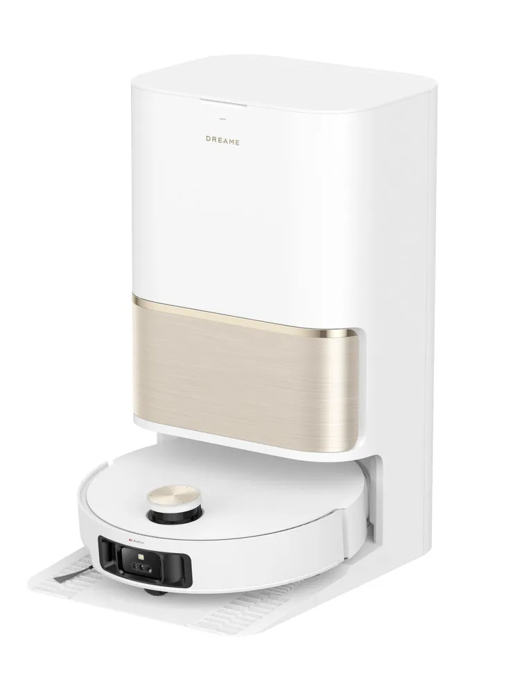 Robot aspirator Dreame L50 Ultra alb cu stație de încărcare