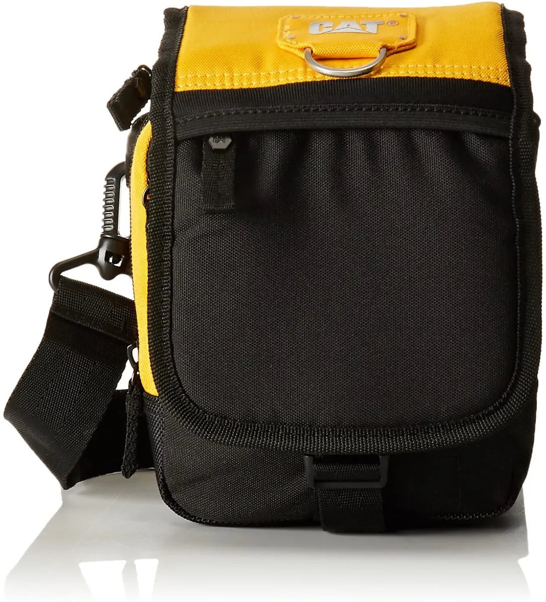 Borseta de umăr CATERPILLAR Millennial Classic Ronald negru galben din polyester