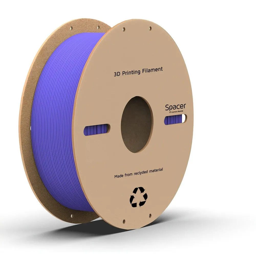 FILAMENT Spacer pt. imprimanta 3D - PLA, 1.75mm diamentru, 1Kg / bobina, aprox. 330m, topire 195-235 grC, purple, "SPPF-3DP-PLA1.75-01-PP"