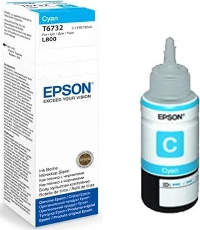Cartus cerneala original Epson Cyan T6732 pentru imprimanta L800