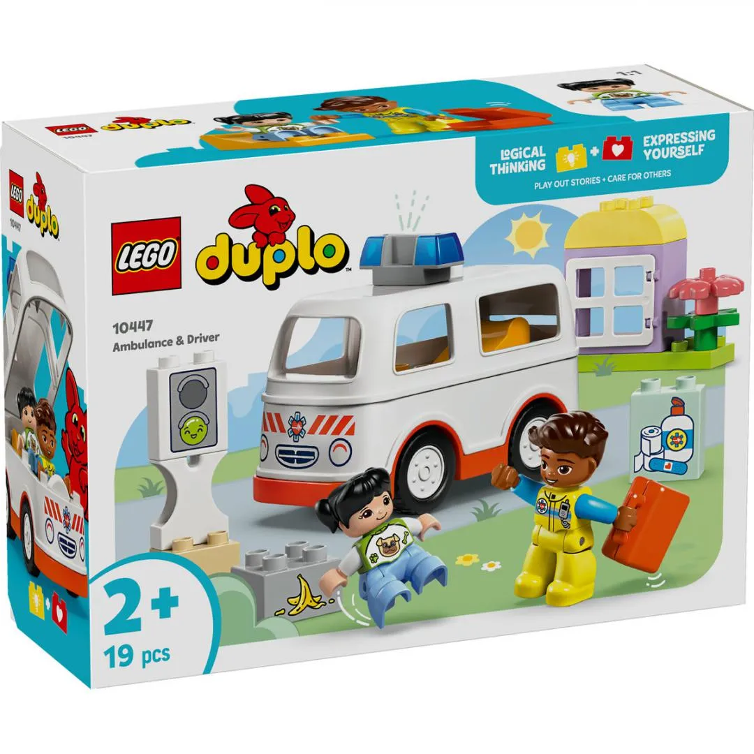 Set LEGO 10447 ambulanță cu șofer minifigură