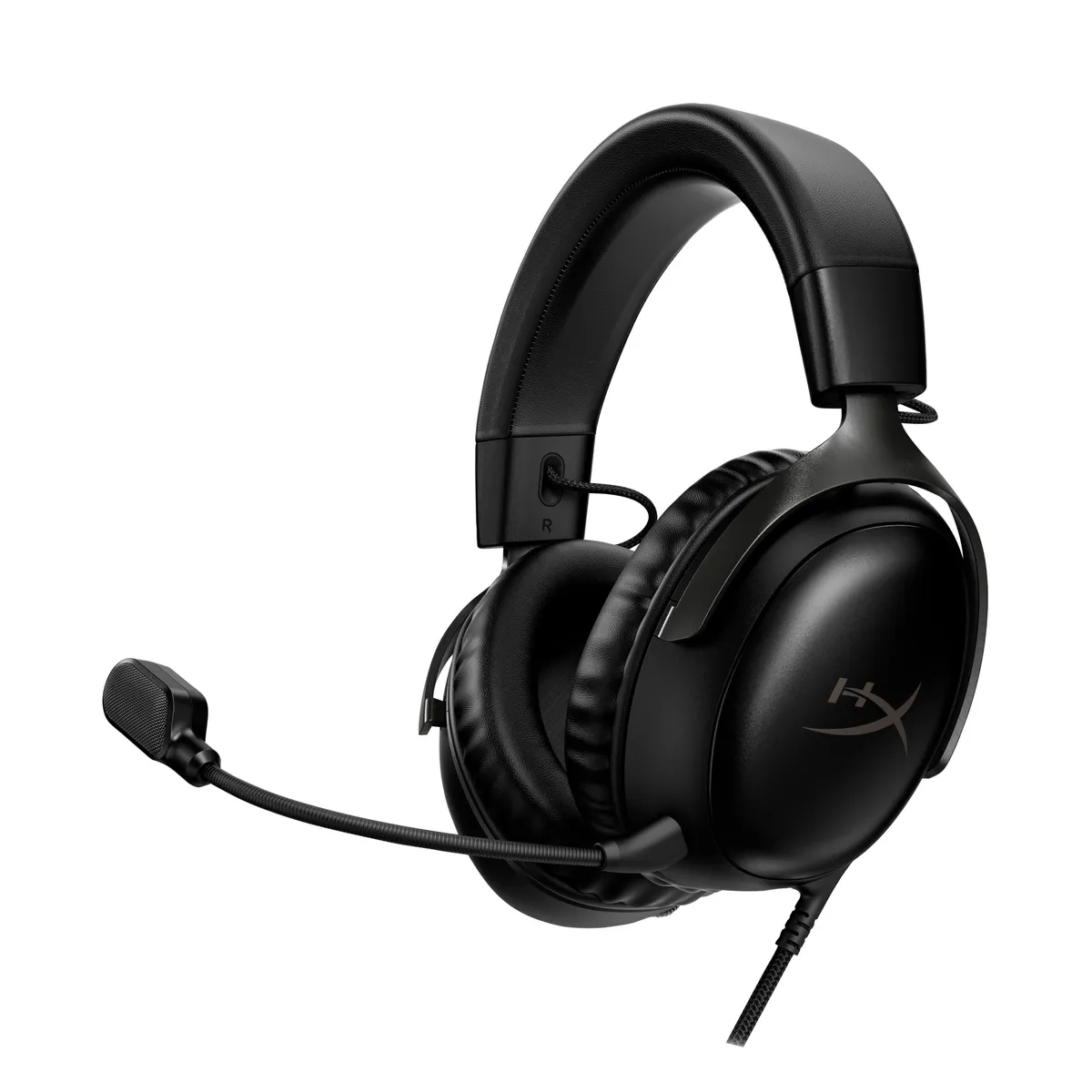 Căști gaming HyperX Cloud III negru cu microfon detașabil