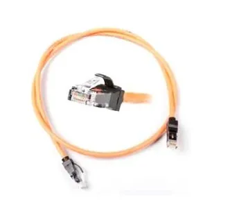Patch cord Cat 6a ecranat 1 metru Nexans LANmark portocaliu cu conectori RJ45