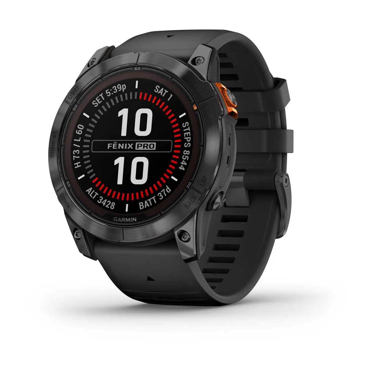 Smartwatch Garmin negru cu GPS și monitorizare ritm cardiac