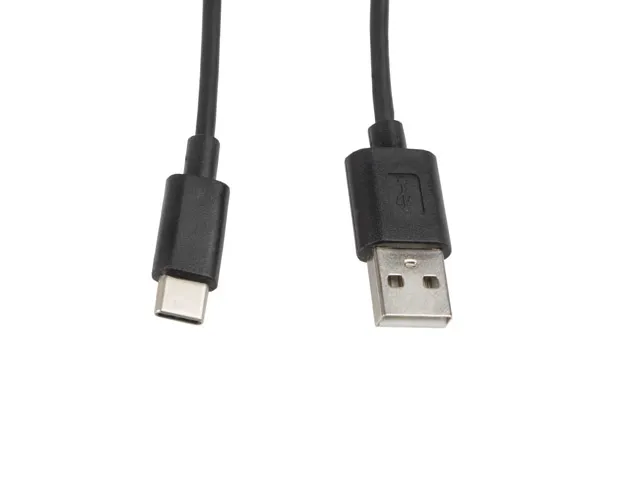 Cablu USB-C mascul la USB-A mascul 1 metru negru Lanberg