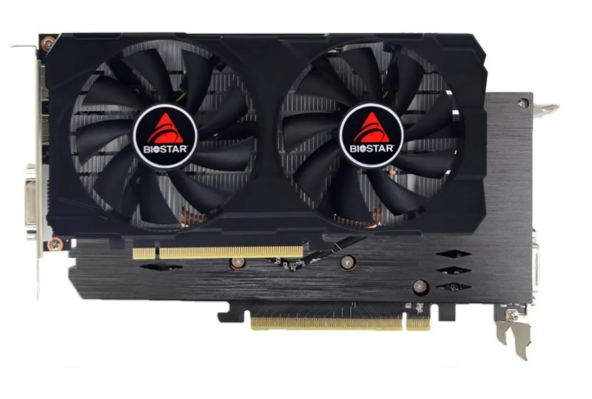 Placa video BIOSTAR GeForce GTX 1660 SUPER 6GB GDDR6 de front
