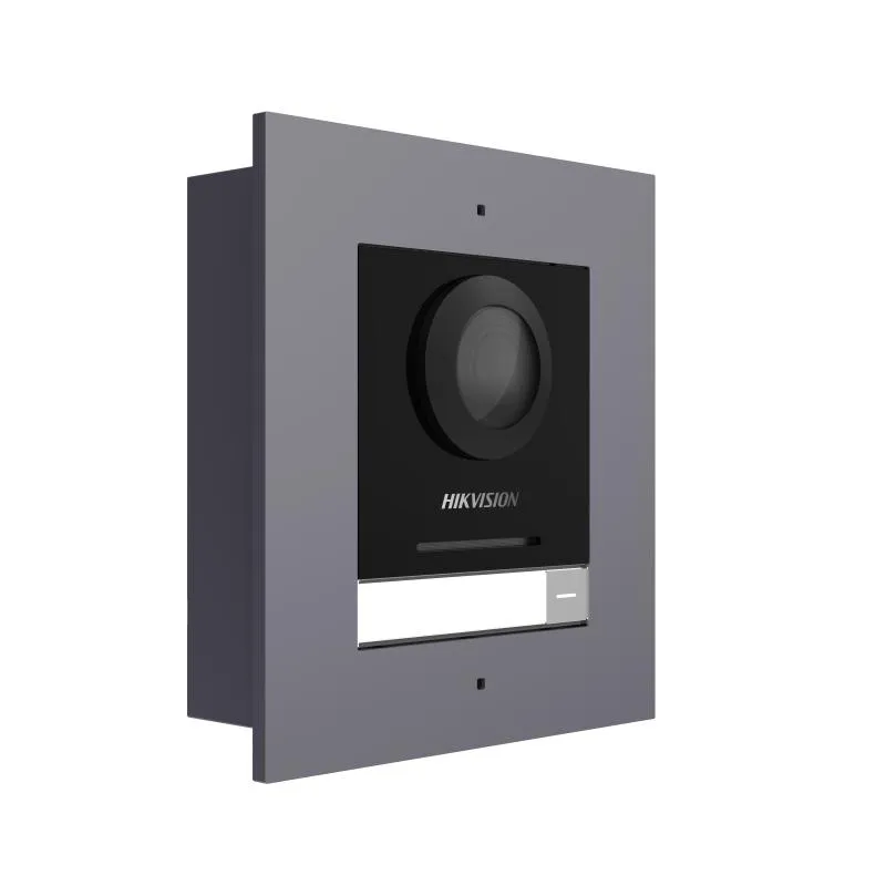 Videointerfon IP Hikvision DS-KD8003-IME1 cu ecran tactil negru