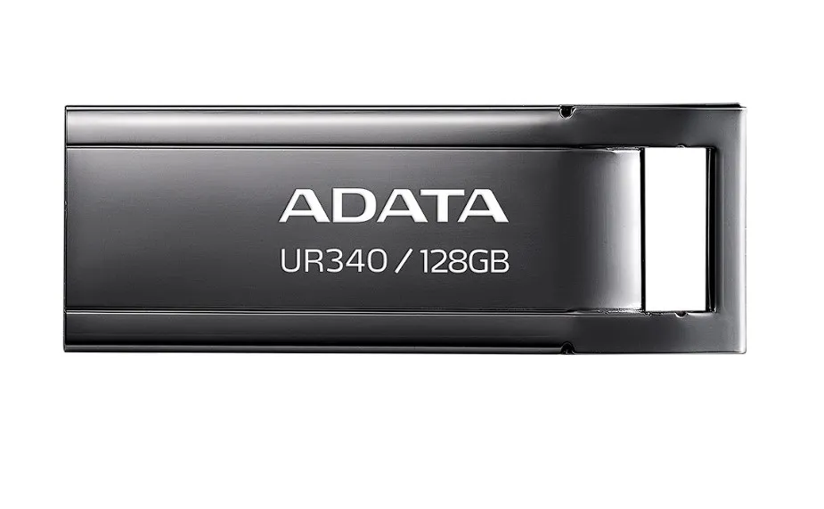 Stick USB 3.2 ADATA UR340 128GB design metalic negru