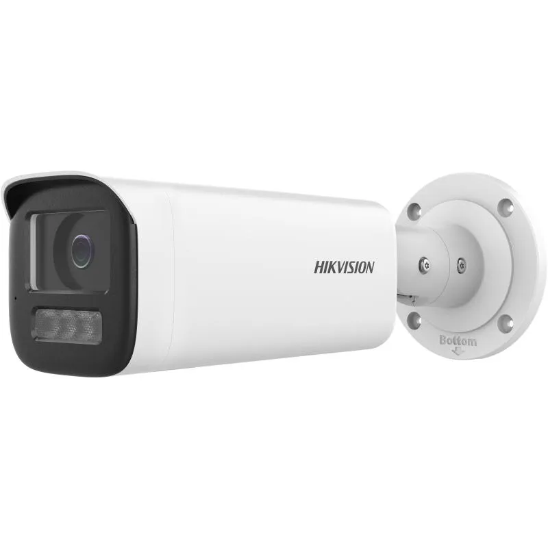 Cameră IP Bullet 4MP Hikvision cu infraroșu 60m montată pe perete