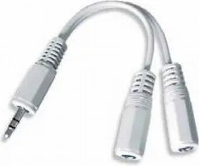 Cablu splitter audio stereo Gembird alb 3.5mm jack 10cm