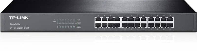 Switch TP-Link 24 porturi Gigabit TL-SG1024 cu carcasă metalică