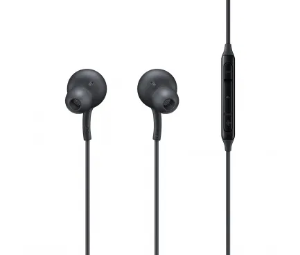 Căști USB-C Samsung negre cu microfon integrat GP-TOU021CSGBW