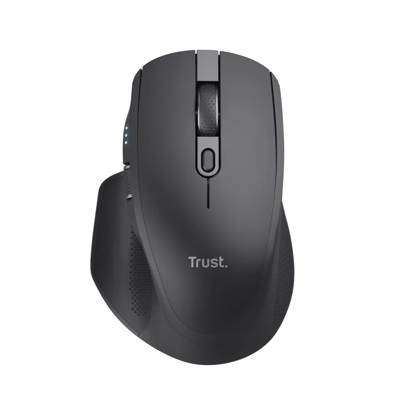 Mouse Trust Ozaa+ 3200 DPI negru cu design ergonomic
