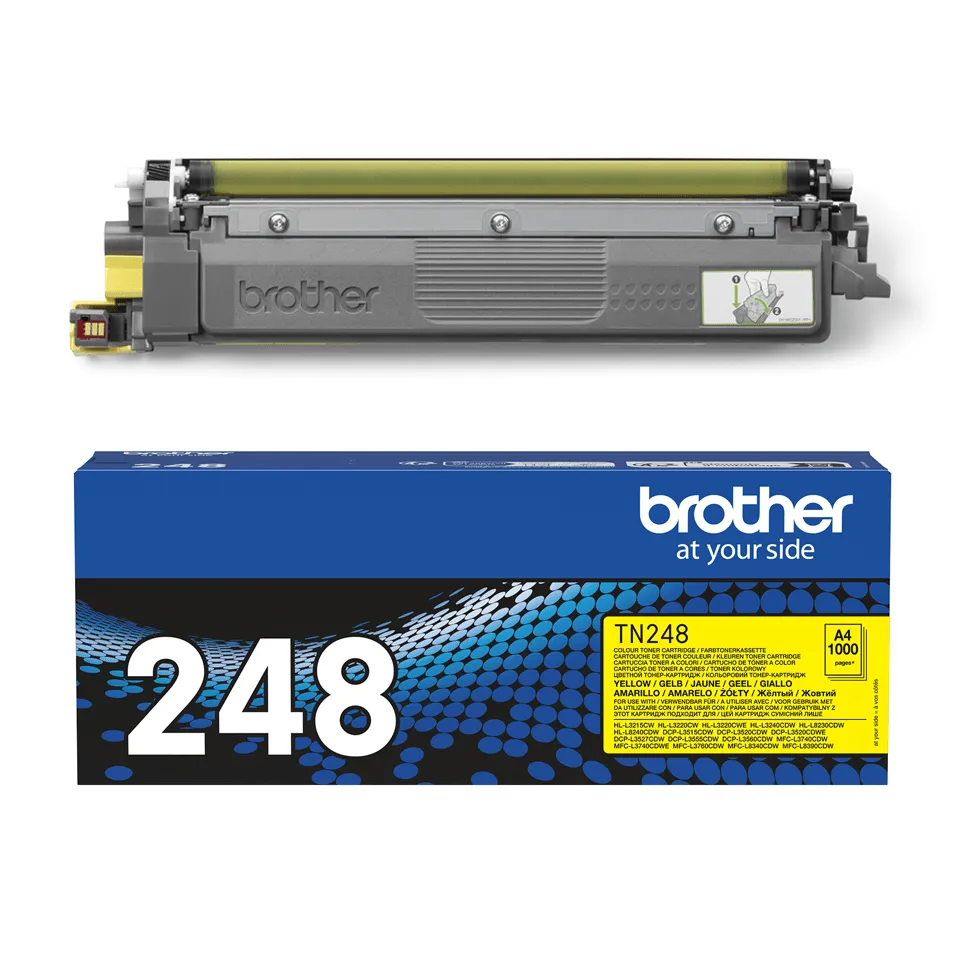Toner original Brother TN249Y galben pentru imprimante HL-L8230 și MFC-L8340