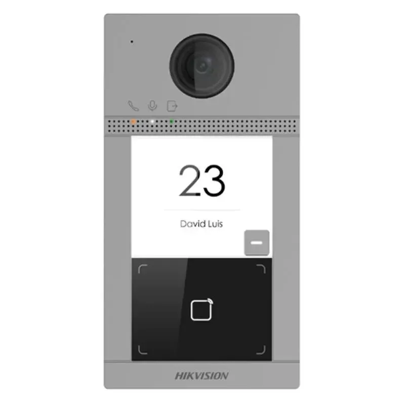 Post videointerfon Hikvision DS-KV8113-WME1 exterior cu buton apelare