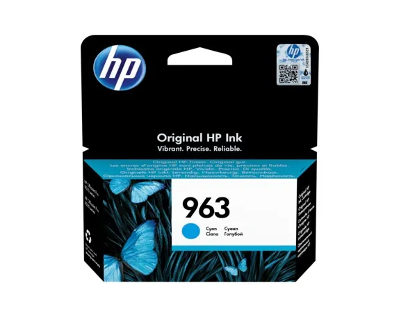 Cartus cerneala HP 963 cyan original pentru OfficeJet Pro