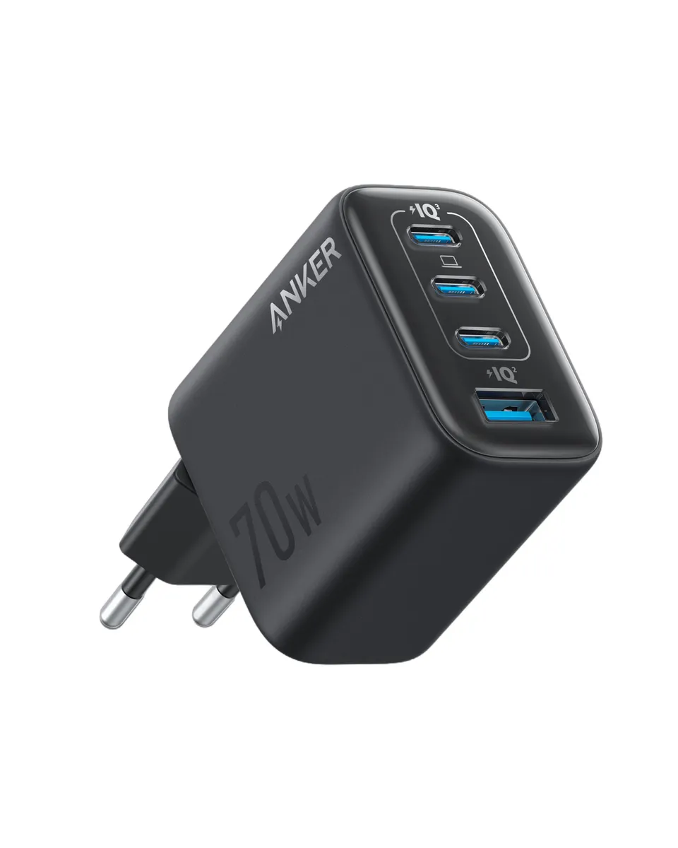 Alimentator retea Anker 70W negru cu 4 porturi USB